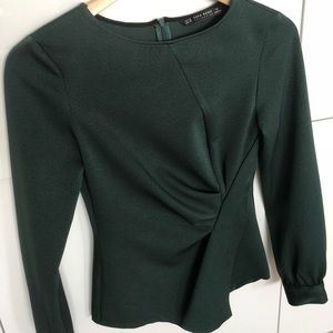 Zara Basic Green Top